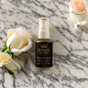 Kings of Men Beard Growth Oil – Premium Natural Formula for Thicker, Fuller Beard