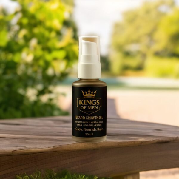 Kings of Men Beard Growth Oil – Premium Natural Formula for Thicker, Fuller Beard - Image 2